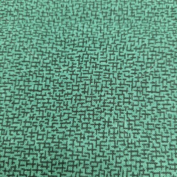 Green and Black Grid Patterned Fabric For Sewing Crafts 21 x 44 - Picture 1 of 2